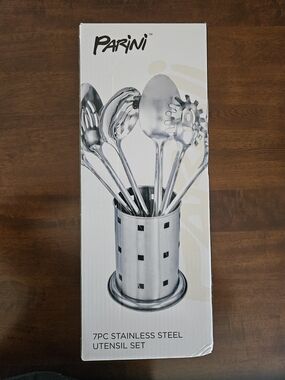 Parini 7-Piece Stainless Steel Utensil Set - Silver
